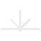 Ekena Millwork Kennewick Architectural Grade PVC Gable Bracket, 96"W x 48"H x 4"D x 4"F, 12/12 Pitch GBP096X48X0404KEN00 - alternate 4